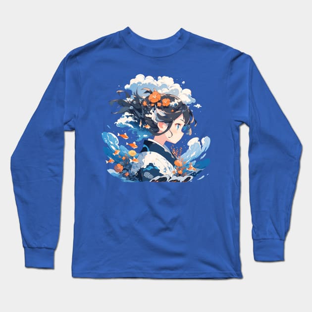 Ocean Spirit Long Sleeve T-Shirt by ScarletClover